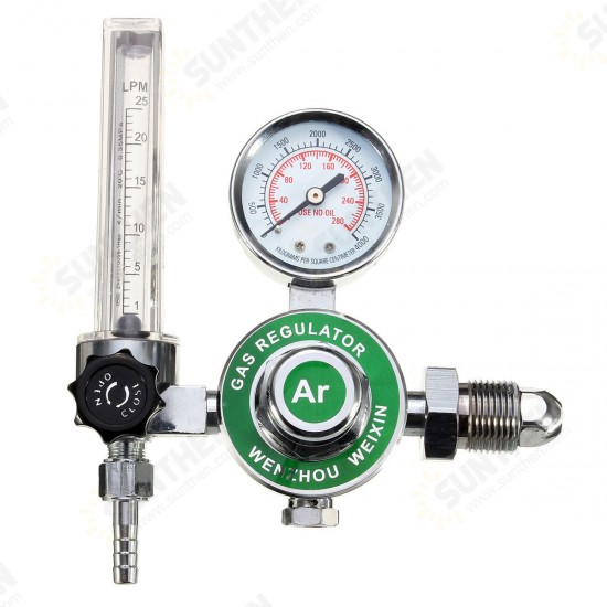 Argon CO2 Gas Mig Tig Flow Meter Welding Weld Regulators Gauge Welder Cga580 Fits