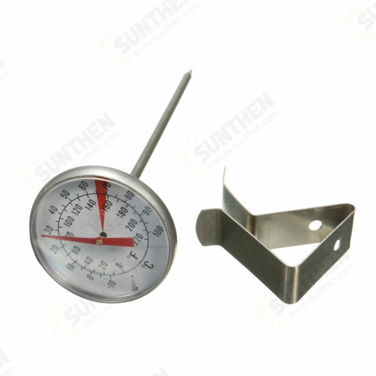 Clip On Metal Dial Food Thermometer Gauge -10-100℃ For Candle/ Soap/ Jam Making DIY Tools Kit