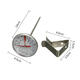 Clip On Metal Dial Food Thermometer Gauge -10-100℃ For Candle/ Soap/ Jam Making DIY Tools Kit