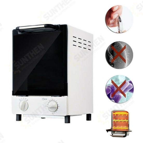 10L 900W High Temperature Sterilizer Double Deck Heat Sterilizer 220V for Dental Medical Nail Tools Spa Autoclave