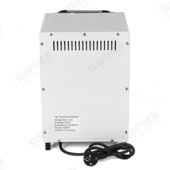 10L 900W High Temperature Sterilizer Double Deck Heat Sterilizer 220V for Dental Medical Nail Tools Spa Autoclave