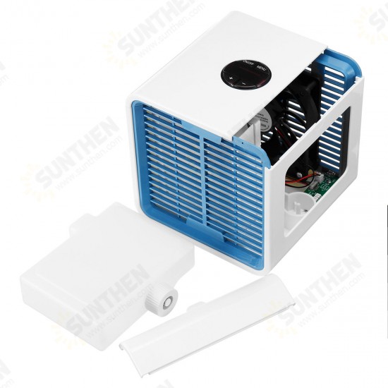 Display Personal Air Cooler USB Portable 3 In 1 Refrigeration Humidification Purification LED Table Coolers Fan Ultra-Quiet Table Fan