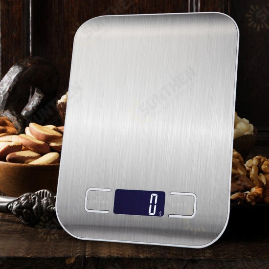 10000g/5000g/1g Electronic USB Charging Scale LCD Digital Food Scale Stainless Steel Weighing Scale Measuring Tools