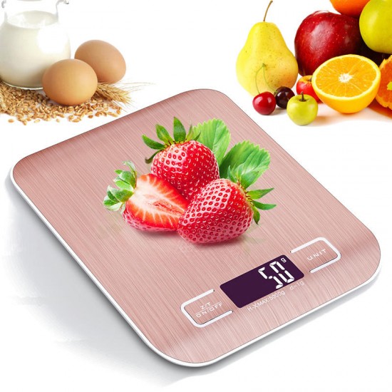10000g/5000g/1g Electronic USB Charging Scale LCD Digital Food Scale Stainless Steel Weighing Scale Measuring Tools