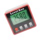 Red Precision Digital Protractor Inclinometer Level Box Digital Angle Finder Bevel Box with Magnet Base