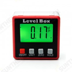 Red Precision Digital Protractor Inclinometer Level Box Digital Angle Finder Bevel Box with Magnet Base Red Precision Digital Protractor Inclinometer Level Box Digital Angle Finder Bevel Box with Magnet Base