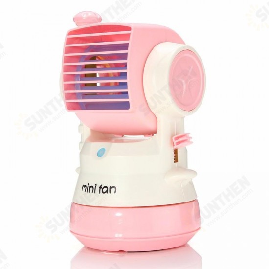 Water Fog Spray Air Mini Fan Aromatherapy Humidifier Mist USB Charging