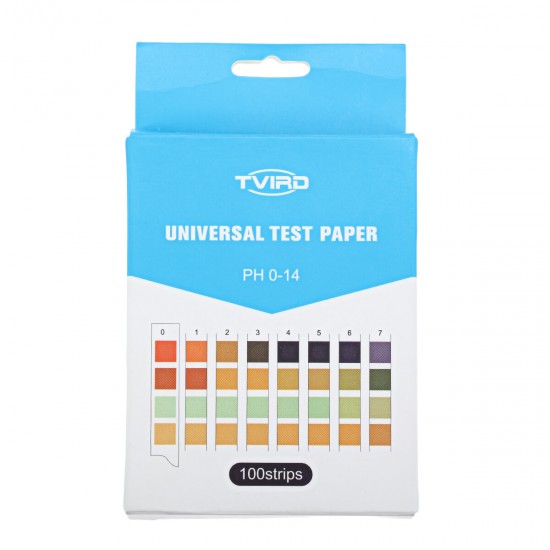 100PCS/Box PH Test Strips Precision Four-color Comparison 0-14 PH Measuring Drinking Water Quality Strips