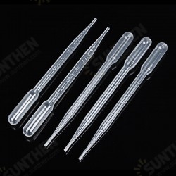 100Pcs 1/2/3/5/10mL Disposable Transfer Pipettes Plastic Graduated Pasteur Pipette Dropper Polyethylene 100Pcs 1/2/3/5/10mL Disposable Transfer Pipettes Plastic Graduated Pasteur Pipette Dropper Polyethylene