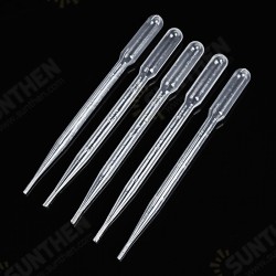 100Pcs 1/2/3/5/10mL Disposable Transfer Pipettes Plastic Graduated Pasteur Pipette Dropper Polyethylene 100Pcs 1/2/3/5/10mL Disposable Transfer Pipettes Plastic Graduated Pasteur Pipette Dropper Polyethylene