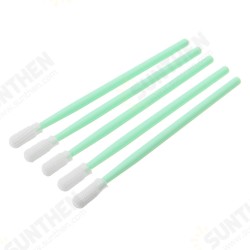 100Pcs Polyester Swab Sticks Microfiber Cleaning Head Swab For Solvent Printer Optical Equipment 100Pcs Polyester Swab Sticks Microfiber Cleaning Head Swab For Solvent Printer Optical Equipment