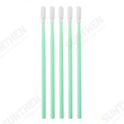 100Pcs Polyester Swab Sticks Microfiber Cleaning Head Swab For Solvent Printer Optical Equipment 100Pcs Polyester Swab Sticks Microfiber Cleaning Head Swab For Solvent Printer Optical Equipment