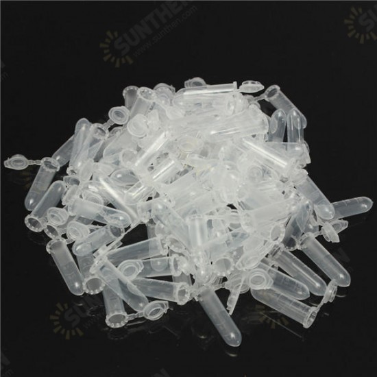 100pcs 2mL Polypropylene PP Centrifuge Tubes