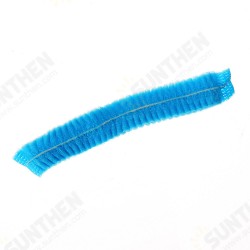 100pcs Non Woven Disposable Hair Shower Cap Pleated Anti Dust Lab Hat Blue 100pcs Non Woven Disposable Hair Shower Cap Pleated Anti Dust Lab Hat Blue