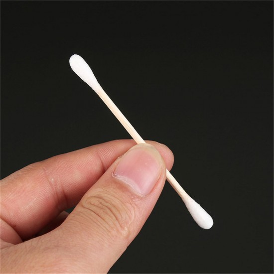 100x Cotton Swabs Swab Applicator Q-Tips Double Head Wooden Stick Cleaning Tools
