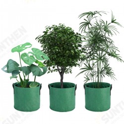 1/2/3/5/7/10Gallon Felt Non-Woven Pots Plant Grow Bag Planting Pouch Container Nursery Seedling Planting Breathable Barrel 1/2/3/5/7/10Gallon Felt Non-Woven Pots Plant Grow Bag Planting Pouch Container Nursery Seedling Planting Breathable Barrel