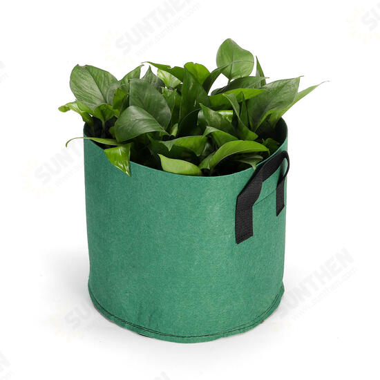 1/2/3/5/7/10Gallon Felt Non-Woven Pots Plant Grow Bag Planting Pouch Container Nursery Seedling Planting Breathable Barrel