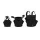 2mm Ultra Thick Black Round Planting Container Non-Woven Felt Planter Pot Grow Bags Plants Nursery Seedling Planting Barrel