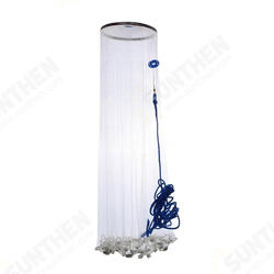 3Mx1.5M Nylon Monofilament Hand Throw Fishing Net Spin Bait Casting Sinker Small Mesh Equipment 3Mx1.5M Nylon Monofilament Hand Throw Fishing Net Spin Bait Casting Sinker Small Mesh Equipment
