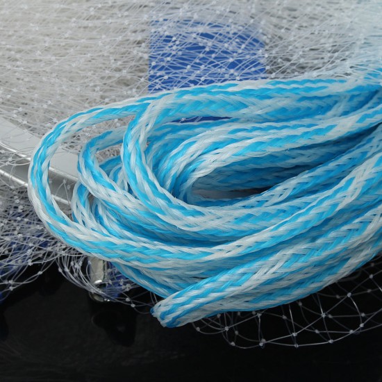 3Mx1.5M Nylon Monofilament Hand Throw Fishing Net Spin Bait Casting Sinker Small Mesh Equipment