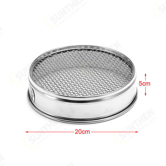 4-100 Mesh 4.75-0.15mm Aperture Lab Standard Test Sieve Stainless Steel Dia20cm