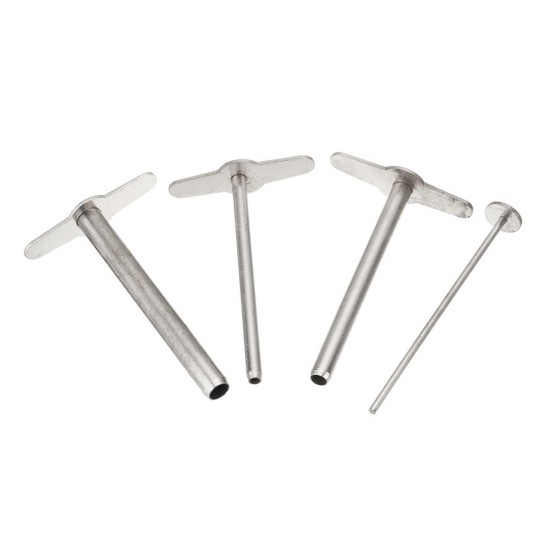 4Pcs/Set Stainless Steel Hole Puncher Rubber Stopper Perforated Tool Laboratory Equipment