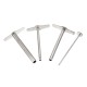 4Pcs/Set Stainless Steel Hole Puncher Rubber Stopper Perforated Tool Laboratory Equipment