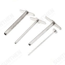 4Pcs/Set Stainless Steel Hole Puncher Rubber Stopper Perforated Tool Laboratory Equipment 4Pcs/Set Stainless Steel Hole Puncher Rubber Stopper Perforated Tool Laboratory Equipment