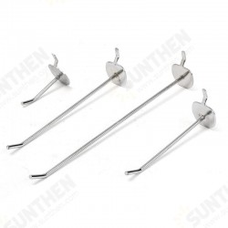 50/100/150/200mm Universal Pegboard Single Hole Hooks Chrome Home Kitchen Bathroom Tools Silver Iron Pegboard Hooks 50/100/150/200mm Universal Pegboard Single Hole Hooks Chrome Home Kitchen Bathroom Tools Silver Iron Pegboard Hooks
