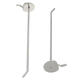 50/100/150/200mm Universal Pegboard Single Hole Hooks Chrome Home Kitchen Bathroom Tools Silver Iron Pegboard Hooks