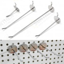50/100/150/200mm Universal Pegboard Single Hole Hooks Chrome Home Kitchen Bathroom Tools Silver Iron Pegboard Hooks 50/100/150/200mm Universal Pegboard Single Hole Hooks Chrome Home Kitchen Bathroom Tools Silver Iron Pegboard Hooks