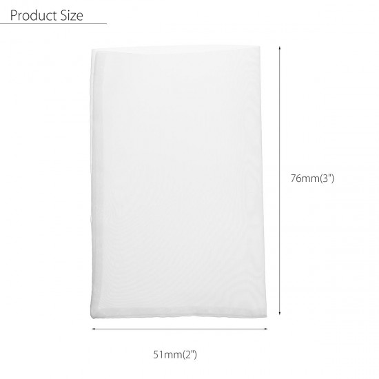 50Pcs 2x3 inch 90 Micron Rosin Nylon Screen Bags Heat Press Rosin Filter Bags