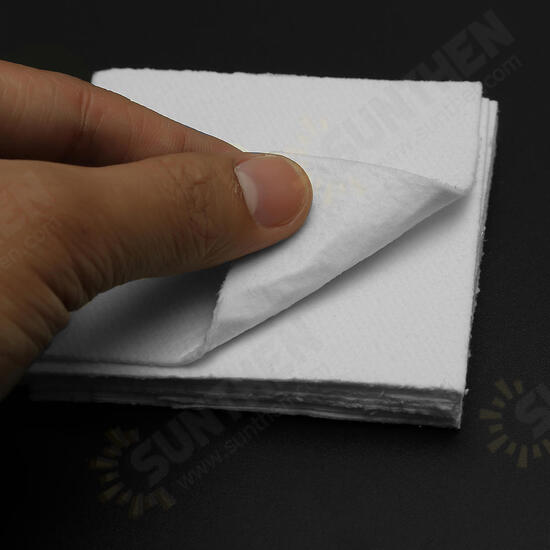 50Pcs 8x8cm Bullseye Hot Pot Thinfire Kiln Paper for DIY Glass Fusing