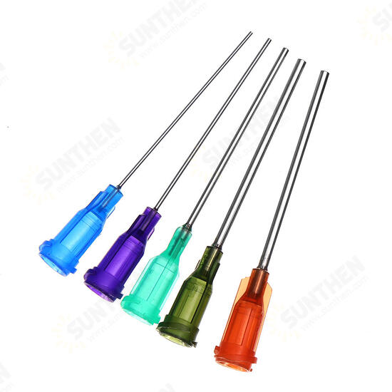 5Pcs 3ml 10ml 20ml Syringe Crimp Sealed Blunt End Tips For Makeup DIY Glue Oil Ink