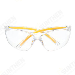 Anti-UV PC Protective Glasses Goggles Yellow Legs Protection for Lab Anti-UV PC Protective Glasses Goggles Yellow Legs Protection for Lab