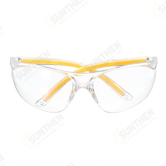 Anti-UV PC Protective Glasses Goggles Yellow Legs Protection for Lab