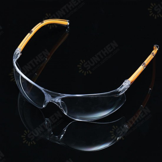 Anti-UV PC Protective Glasses Goggles Yellow Legs Protection for Lab