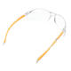 Anti-UV PC Protective Glasses Goggles Yellow Legs Protection for Lab