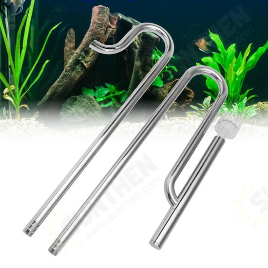 Aquarium Water Surface Skimmer Filter Tube Stainless Steel Inflow Outflow Water Pipe