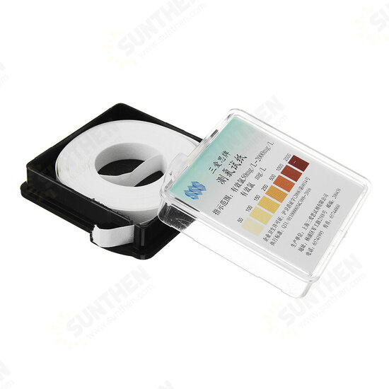 Chlorine Test Paper Roll Range 50-2000 ppm w/ Color Chart Sanitizer Strength Testing 4m