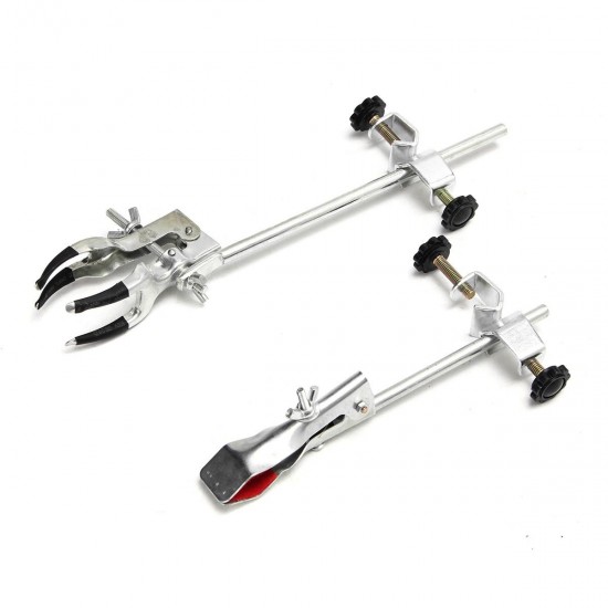 Laboratory Stands Support Lab Clamp Flask Clamp Condenser Clamp Stand Four Prong Extension Flask Clamp