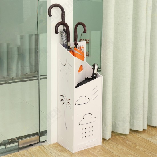 Multifunct Hallway Umbrella Stand Walking Stick Storage Holder Rack Hook Metal Kitchen Storage Rack