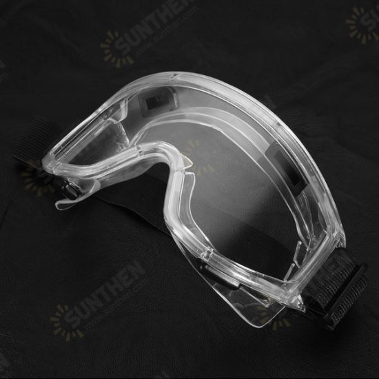 PC Lens Protective Glasses Windproof Splash Proof Safety Goggles Breather Valve