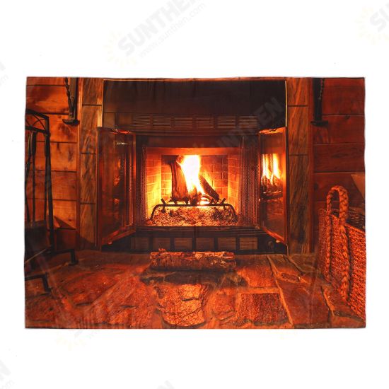 Polyester Wall Hanging Tapestry Art Home Decor Fireplace Pattern Blankets For Home Bedroom Porch Hangings