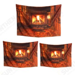 Polyester Wall Hanging Tapestry Art Home Decor Fireplace Pattern Blankets For Home Bedroom Porch Hangings Polyester Wall Hanging Tapestry Art Home Decor Fireplace Pattern Blankets For Home Bedroom Porch Hangings