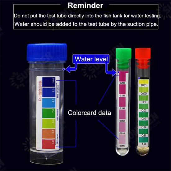 Water Quality Tester Aquarium Tank NO2 Nitrite Nitrate Chlorine Kit