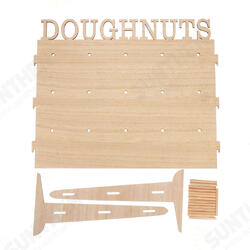 Wooden Donut Wall Stand Holder Sweet Doughnut Holds Wedding Party Kitchen Storage Rack Wooden Donut Wall Stand Holder Sweet Doughnut Holds Wedding Party Kitchen Storage Rack