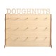 Wooden Donut Wall Stand Holder Sweet Doughnut Holds Wedding Party Kitchen Storage Rack