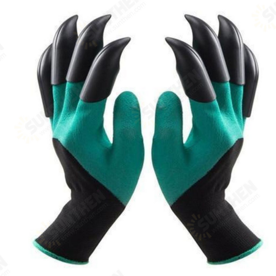 1 Pair Safety Gloves Garden Gloves Rubber TPR Thermo Plastic Builders Work ABS Plastic Claws