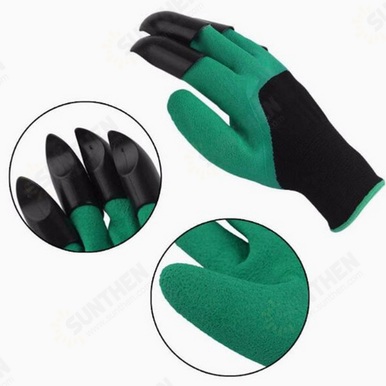 1 Pair Safety Gloves Garden Gloves Rubber TPR Thermo Plastic Builders Work ABS Plastic Claws